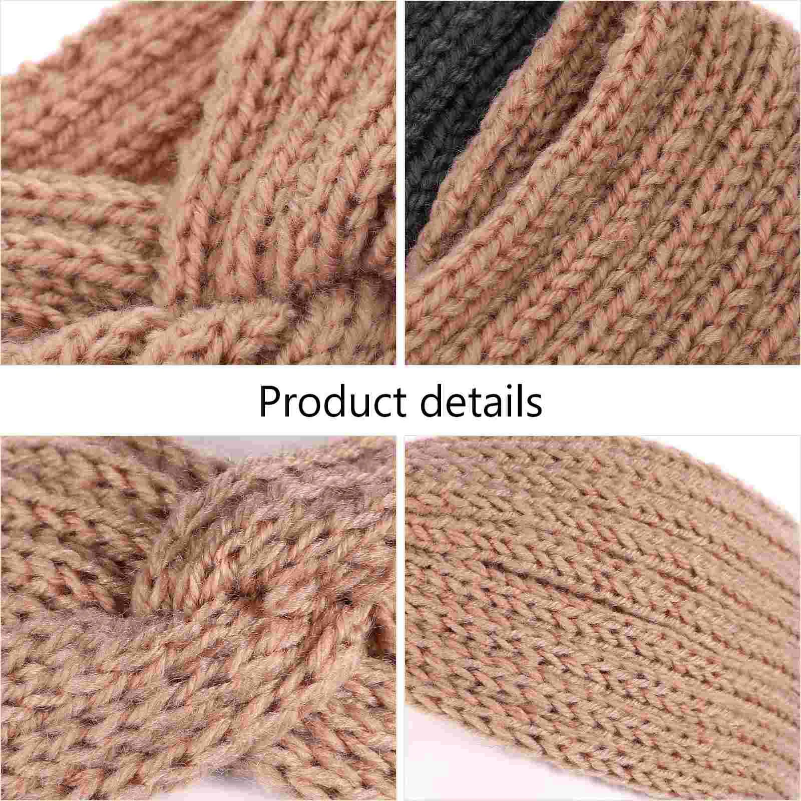 5 Pcs Knitting Cross Wool Women Headband Crochet Neck Scarf for Warm Hairband Makeup Sports