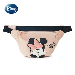 Disney Minnie's New Mini Girl Waist Bag Luxury Brand Original Girl Chest Bag High Quality Cartoon Fashion Casual Crossbody Bag