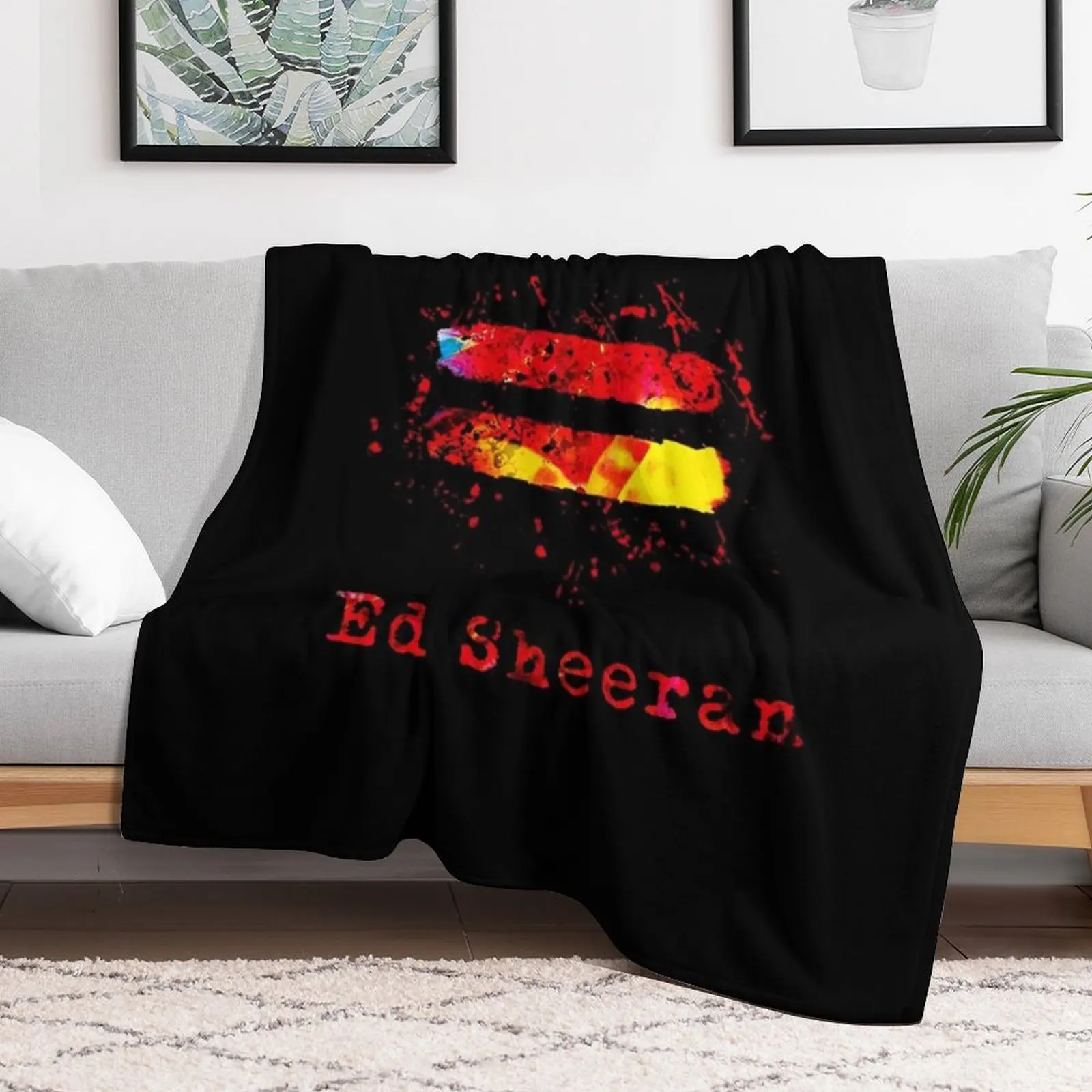 ed sheeran music Throw Blanket Flannel Fabric Luxury Brand Flannels warm for winter Blankets