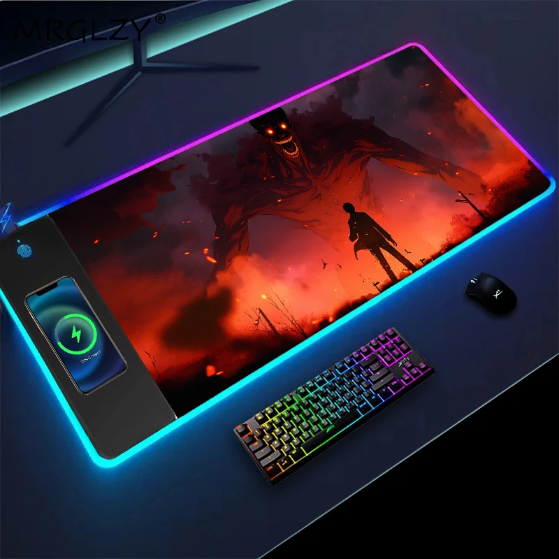 

Mouse Pad Xxl Wireless Charging Attrack on Titan Pc Setup Accessories Mousepad Rgb Deskmat Games. Computers Diy Desktop Pc Gamer