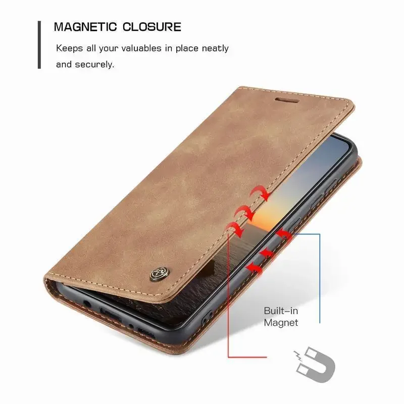 Leather Case For Samsung Galaxy A21S Luxury Multifunctional Magnetic Flip Stand Wallet Bumper Phone Bag For Samsung A21 S Cover