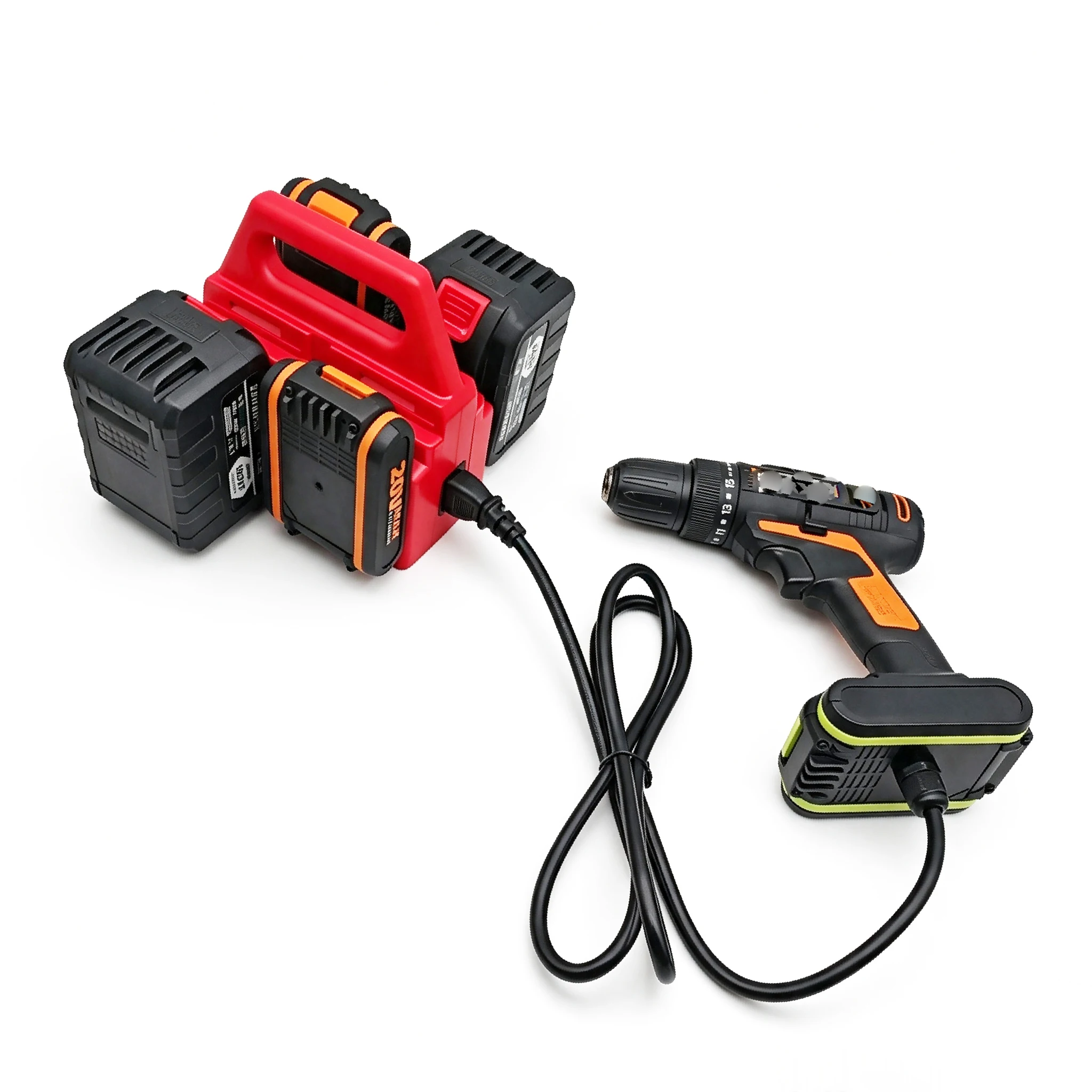 Kabelsplitter, verlängerter Leitungs-Gewichtsreduzierer-Adapter für Worx Lithium-Batterie, für DeWALT, für Milwaukee, für M18, für LXT-Maschine – Detail 6