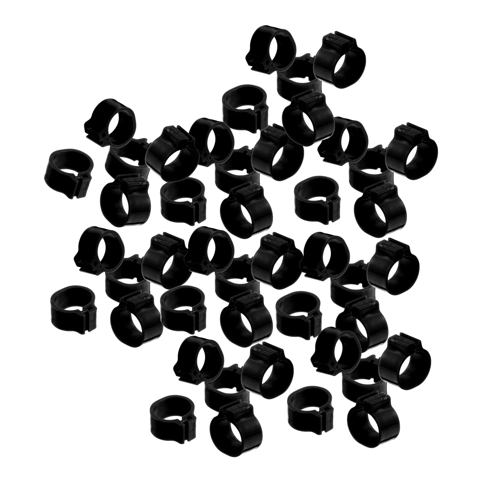 

100Pcs Plastic Pigeon Foot Rings Leg Bands for Bird Identification Fast Application Poultry Ring Tags Breeding Organization Tool