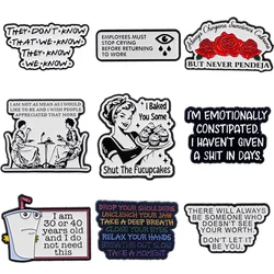 Funny Quotes Enamel Pins I Baked You Some Brooches Badge Drink Lapel Pin For Backpack Clothes Accessories Fashion Jewelry Gifts