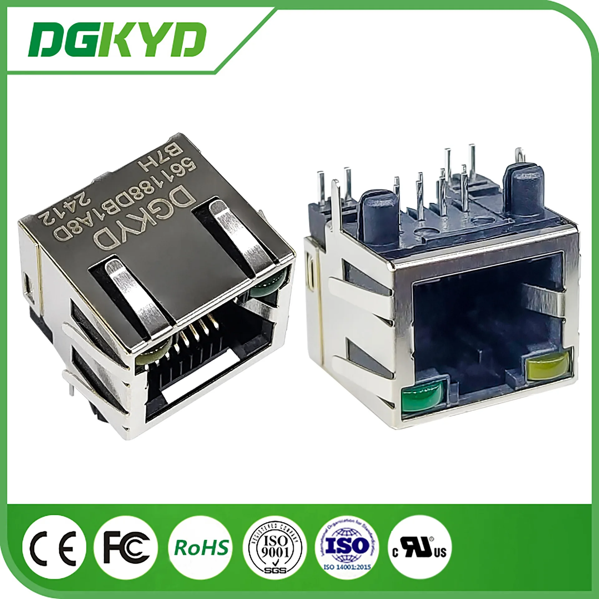 

For RJ45 pass-through 56 with light and wings FR52 material, communication interface DGKYD561188DB1A8DB7H