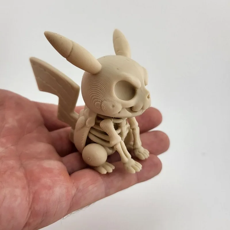 Pokemon Pikachu Gengar Actionfiguren Anime Skelettmodellfiguren Charmander Mewtwo Snorlax Eevee Desktop-Ornamente Kindergeschenk – Detail 3