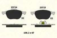 B237231825 for ten brake BALATASI 3 03 3 09 5 5 10 FOCUS II 04 / FOCUS II C MAX 0407 C MAX