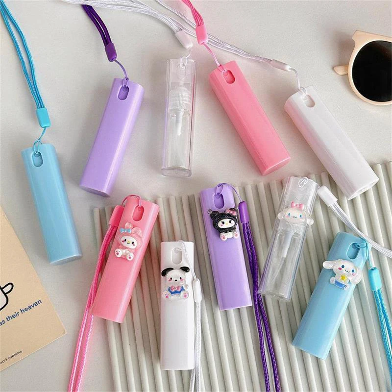 Cute Sanrio Spray Bottle Mini Portable Travel Spray Bottle Toner Perfume Cosmetics Dispensing Bottles Alcohol Spray Bottle Gifts