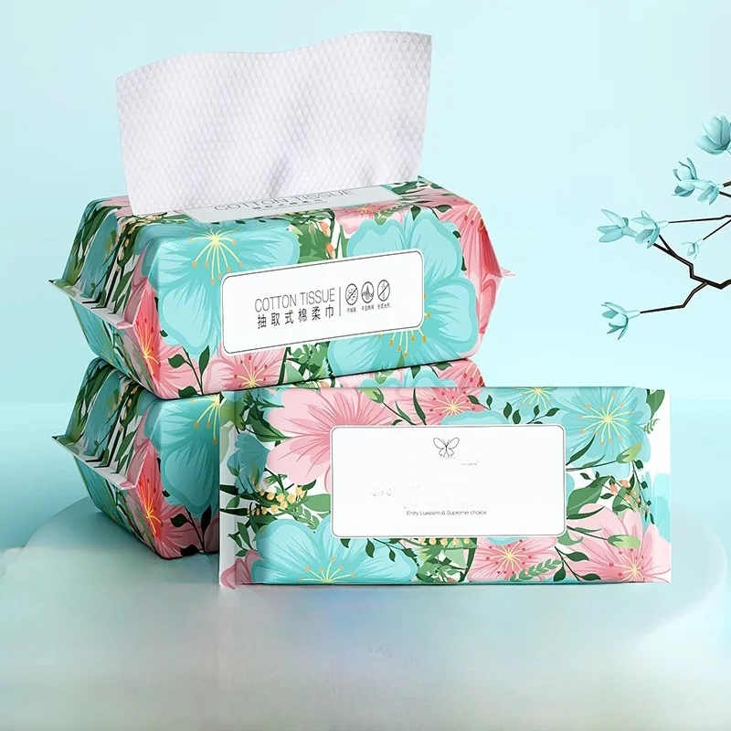 Portable Travel Disposable Face Towels Makeup Remover Baby Cleansing Towel Pull out Cotton Soft Towel All Purpose Household L...