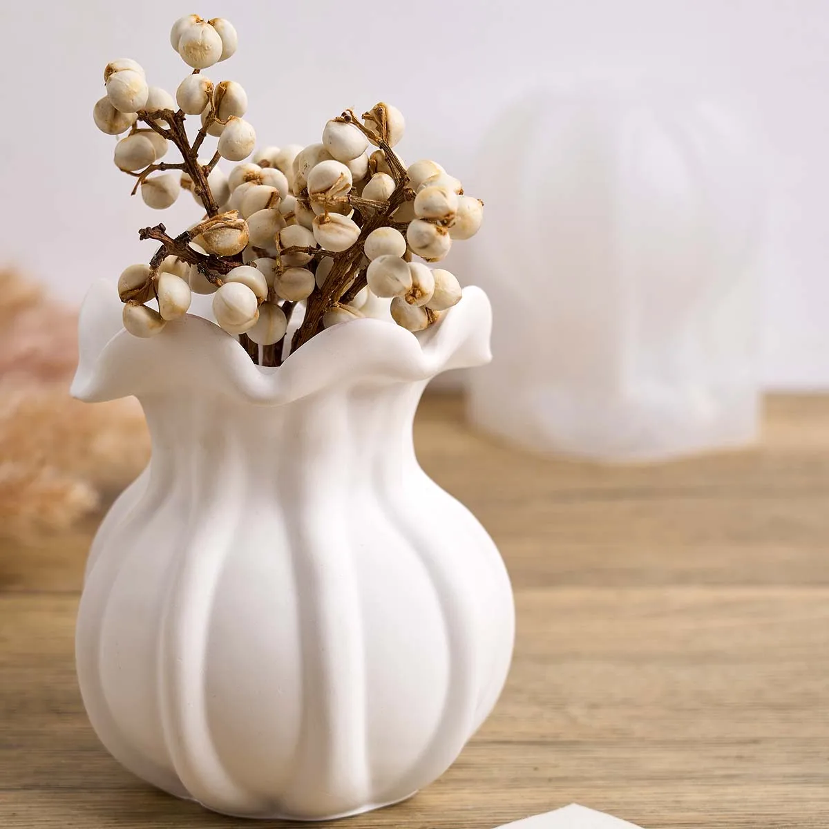 Flower Shape Vase Silicone Mold DIY Hydroponic Test Tube Flowerpot Casting Molds Plaster Resin Candlestick Craft Making Supplies