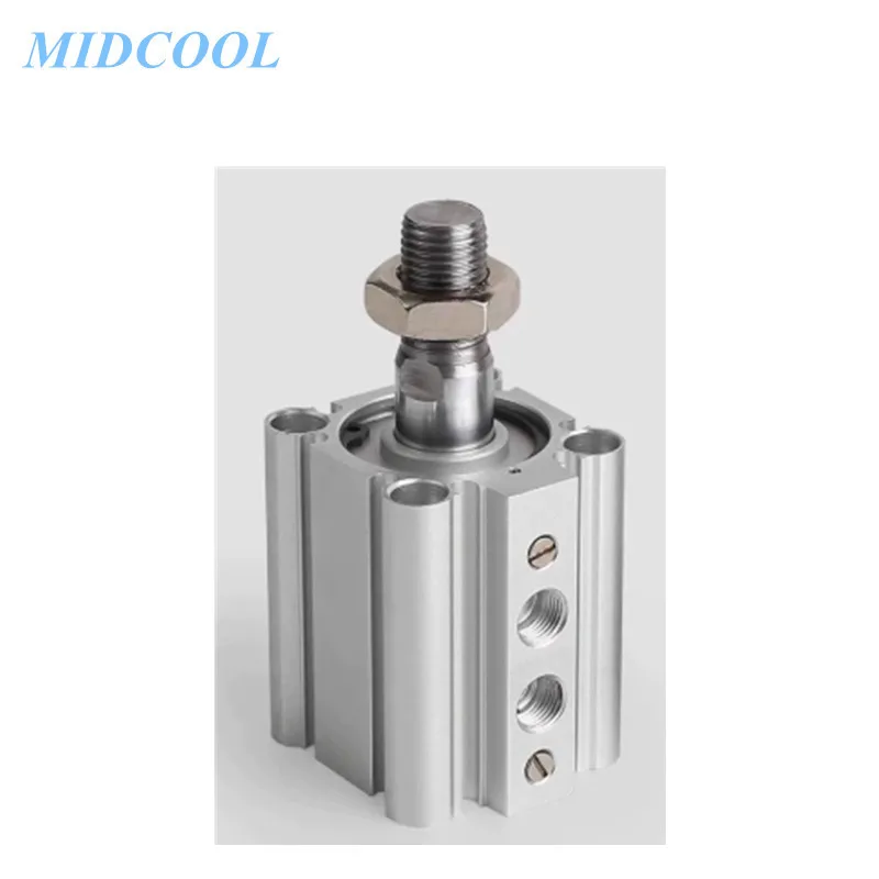 Air Cylinder Pneumatic Compact Cylinder with Air Cushion RQ RDQ RQB25 RDQB25 Storke 15 20 25 30 40 50mm