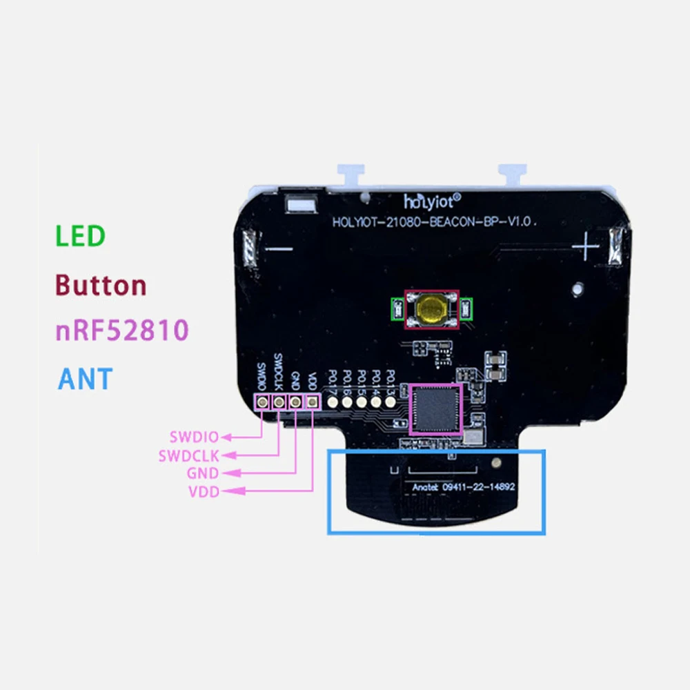 NRF52 Bluetooth 5,0 маяк с низким энергопотреблением, модуль BLE, внутренний навигационный активатор, отслеживание устройств Ibeacon Eddystone IOT