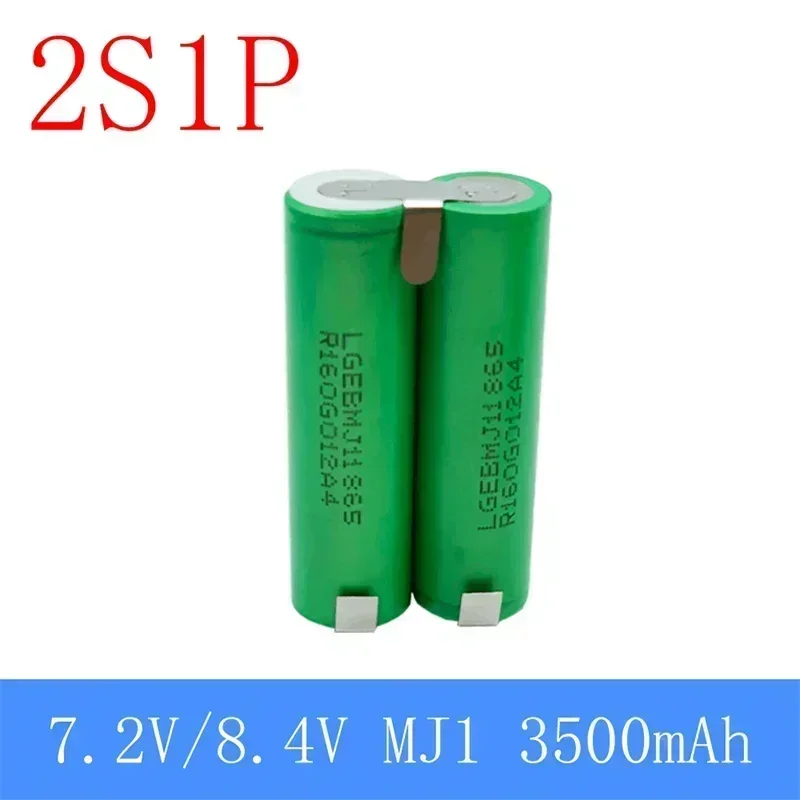 MJ1- 18650 Li-ion battery 2s1p 1s3p 3s2p 4s2p 5s2p 18650 power pack 3500 MAh 18 V screwdriver   18650 recharable battery