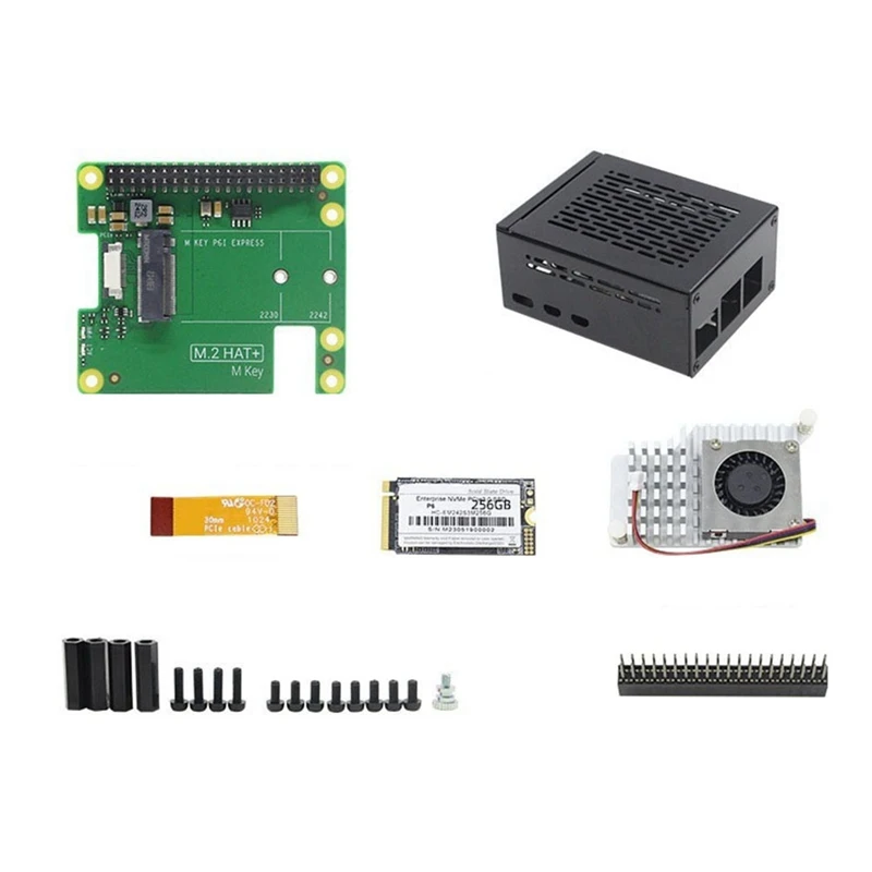 

Горячая плата TTKK Pcie To M.2 HAT+для Raspberry Pi 5 Gen2 Gen3 M.2 NVME SSD 2230/2242 M Key PCIE GPIO Плата расширения для комплекта RPI5