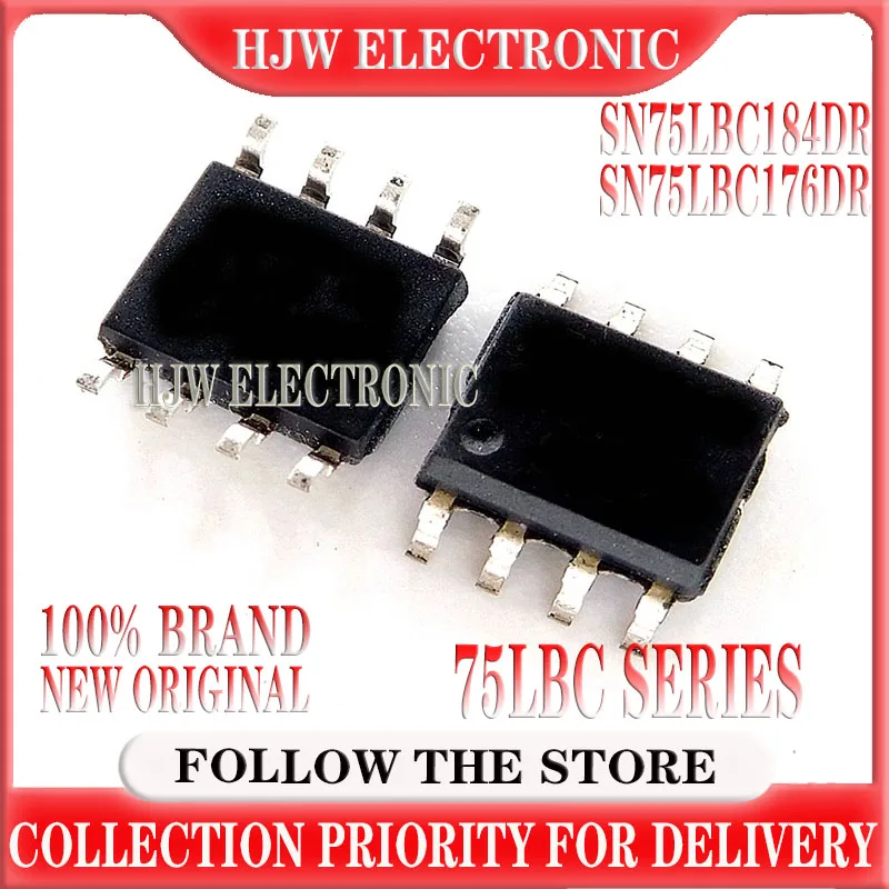 10pcs/lot SN75LBC184DR 7LB184 SN75LBC176DR 7LB176 SOP-8 Line driver chip transceiver IC chips