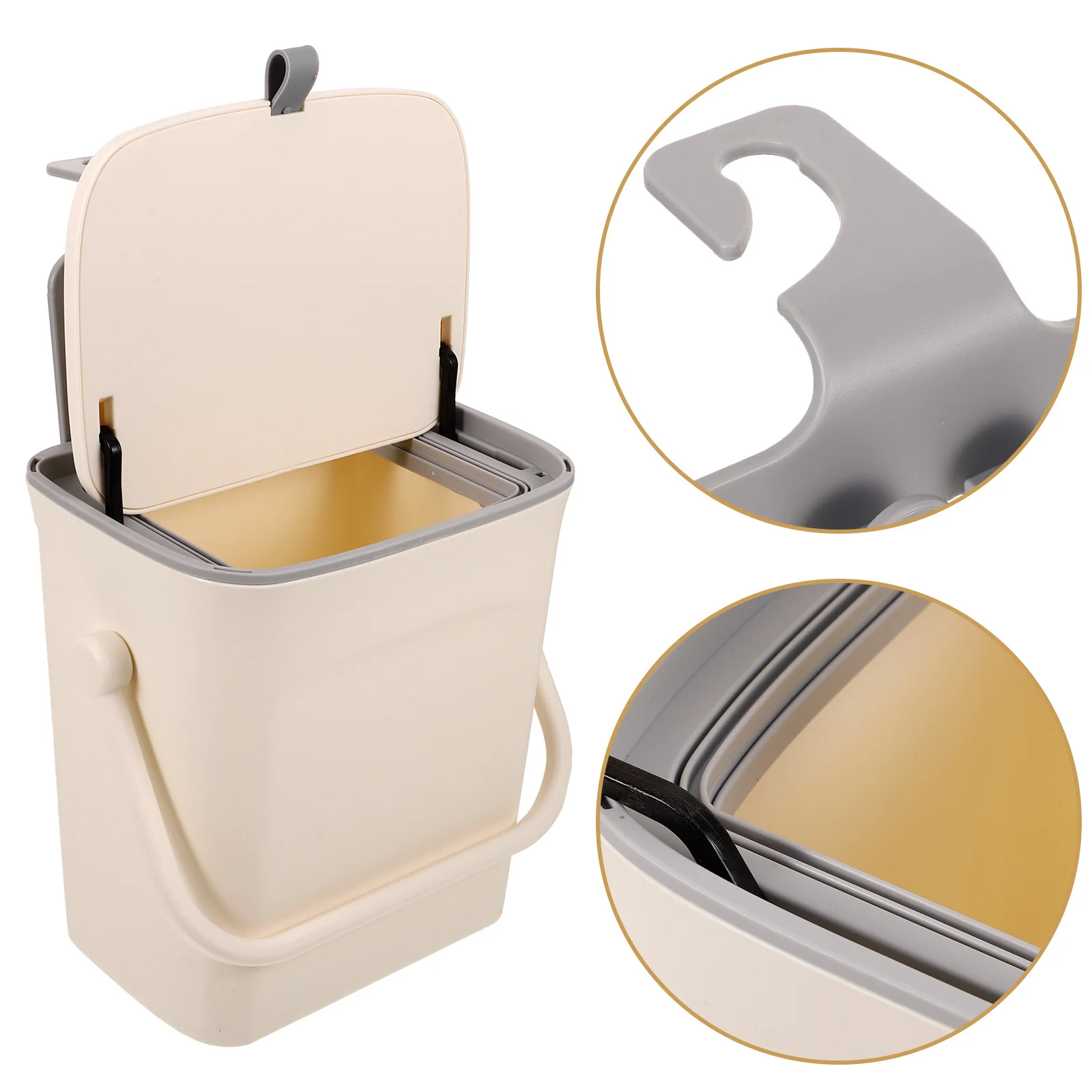 

Car Trash Bin for All Models Suv Truck Van Front Back Seat Easy Open Close Lid Storage Box Automotive Garbage Can Car