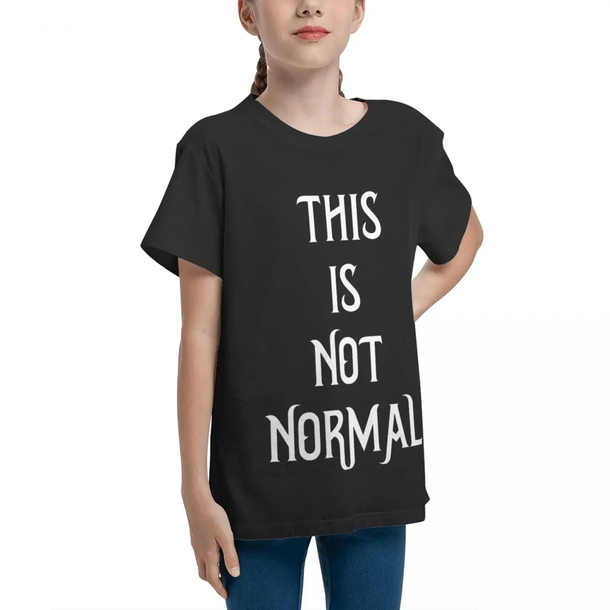 THIS IS NOT NORMAL BLACK 50 TO CHARITY Classic High quality Top tee Cute Humor Graphic Home Fresh Teeanger T-Shirt