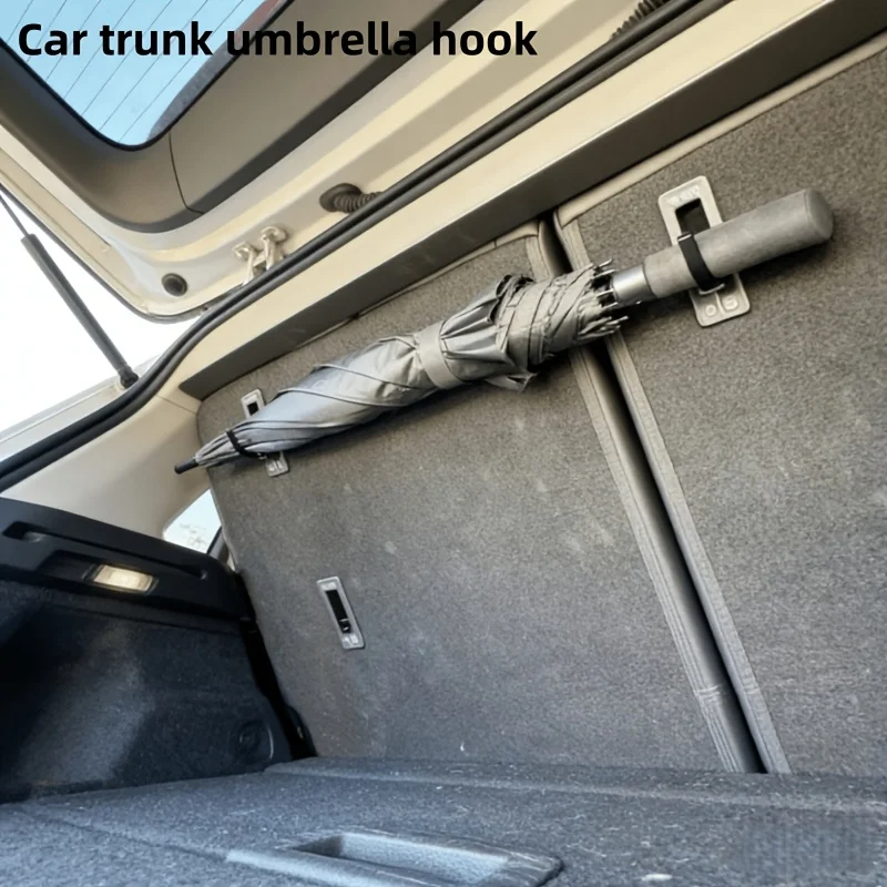 4Pcs Universal Car Umbrella Hanger Seat Back Hook Anti-Slip Storage Clip for Purse Bag Car Trunk Organizer Accessories