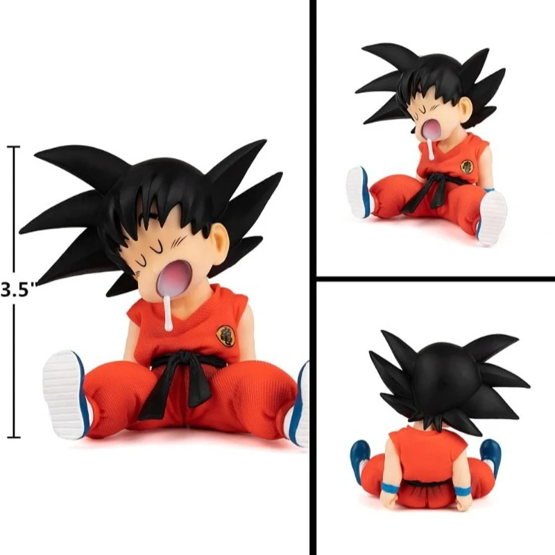 Figurka Anime Dragon Ball Śpiący Son Goku Figurka Akcji Wersja Q Super Saiyan Model PVC Dekoracja na Biurko Kolekcja Zabawka Prezent
