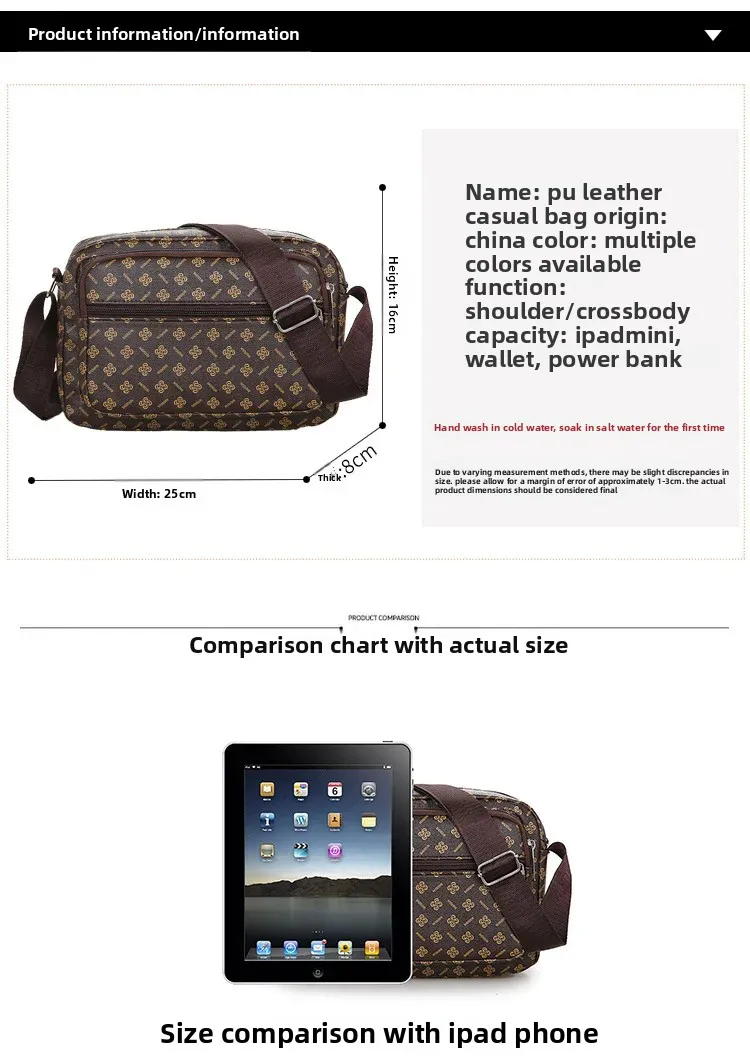 حقائب كتف نسائية جديدة لعام 2025 متعددة الطبقات حقائب كروس قطرية محافظ حقائب بقالة حقائب ظهر للفتيات الصغيرات وكبار السن #6