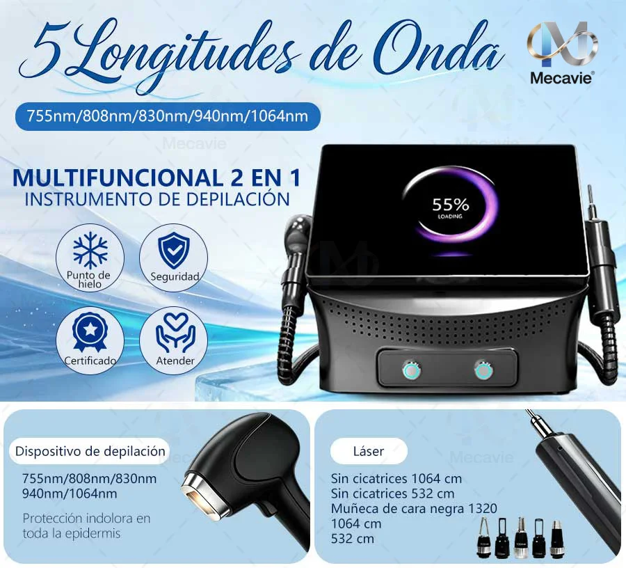 5000W Newest 2 in 1 Diode Laser Permanent Hair Removal Pico Nd Yag Laser for Tattoo Removal Machine Remove Hair And Tattoo
