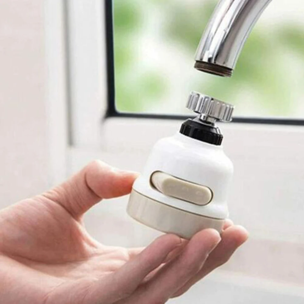 Aerator Faucet Extender Spray Head Swivel Tap Head Rotate Sink Spray Water Saving 360 Degree Attachment Bendable