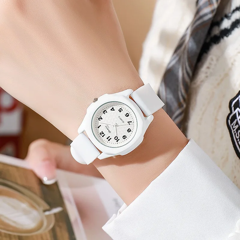 Macaron Student Fresh Watch for Girls and Children Candy Color Watch