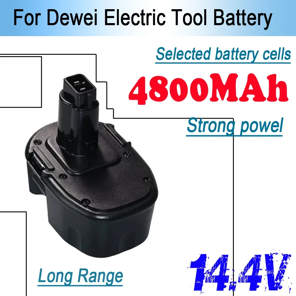 

14.4V 4.8Ah Ni-MH Battery For Dewalt DW9091 DW9094 DC9091 DE9091 DE9092 DC613ka DC614ka DC615ka DC612ka