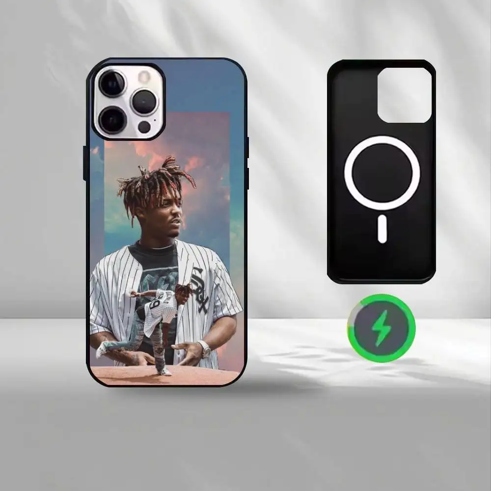 Singer J-Juice WRLD  Phone Case For iPhone17,16,15,14,13,12,Wireless charging protective case soft cover