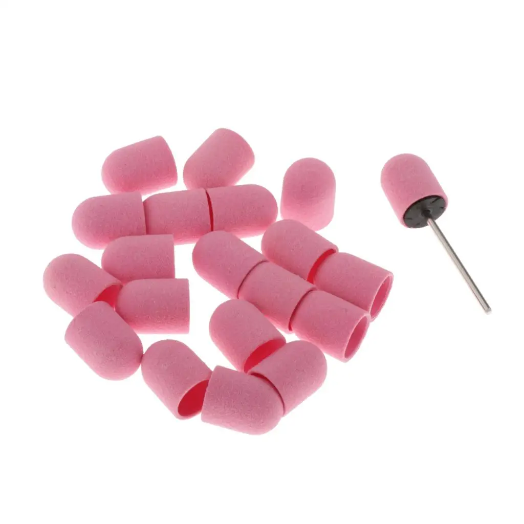 Sanding Sleeves Mandrel Professional Nail Drill Bit Set for Acrylic Nails and Home Salon Manicure