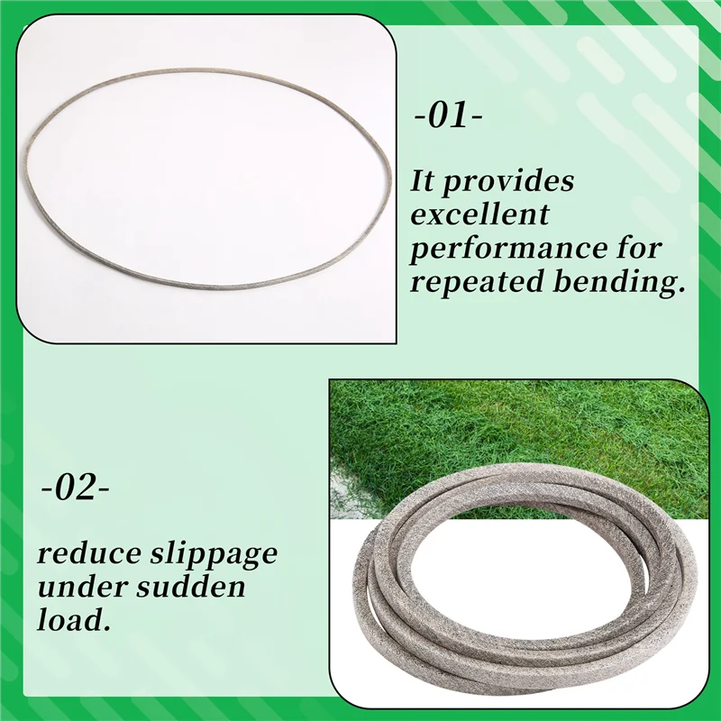 

AT44-Mower Belt Aramid Fiber For John Deere GX20072 754-04219,954-04219 Cub Cadet 754-0641 1/2X104 Inch