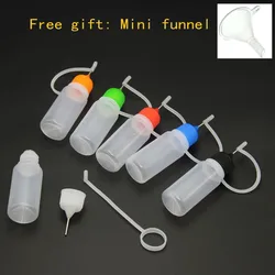 10ml Plastic Squeeze Bottles Needle Tip PE Glue Applicator Bottle Craft Tool Transparent For Paper Quilling DIY Tools