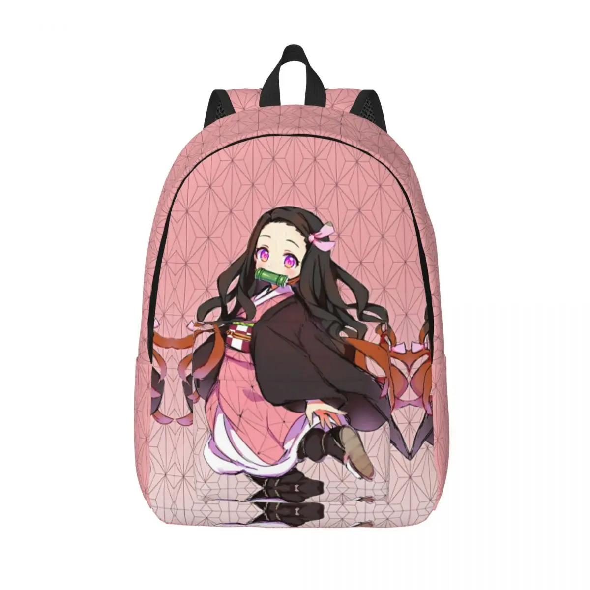 Demon Slayer Nezuko Kamado tas ransel untuk taman kanak-kanak, tas buku siswa sekolah dasar, tas olahraga anak laki-laki dan perempuan