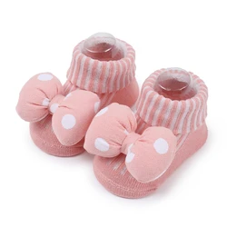 Baby Girl Socks Toddler Ant-slip Socks Baby Long Socks with Cute Elephant Floor Shoes Socks