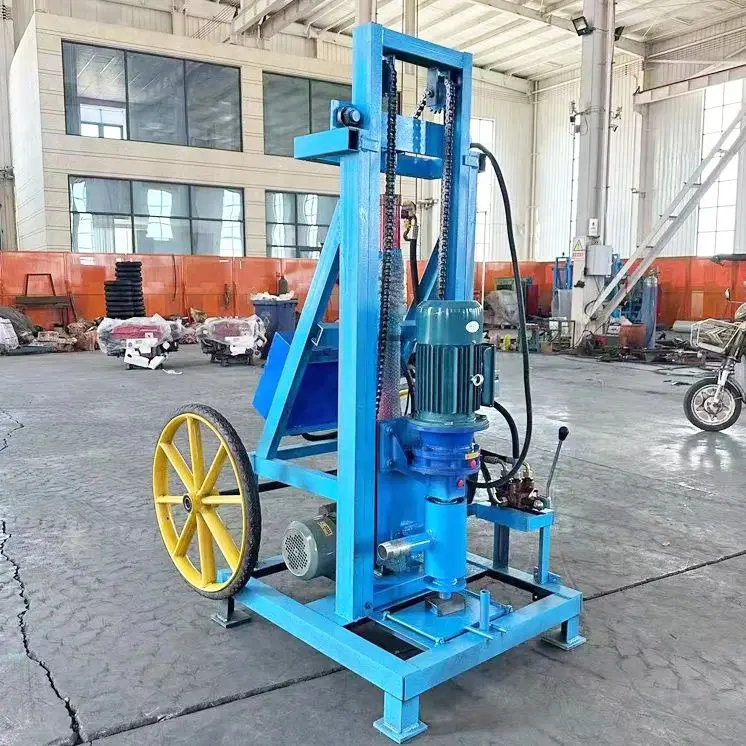 

Индивидуальная портативная буровая установка для водяных скважин, электрическая, глубина 150 м, хит продаж, для домашнего использования