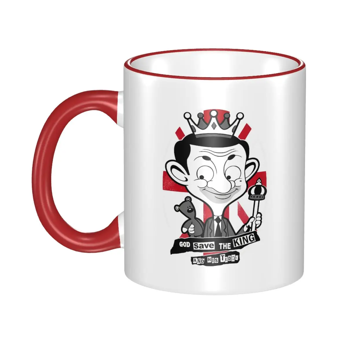 

God Save The King Mr Beans Mug Fun Tea Cup Birthday Gifts For Friends