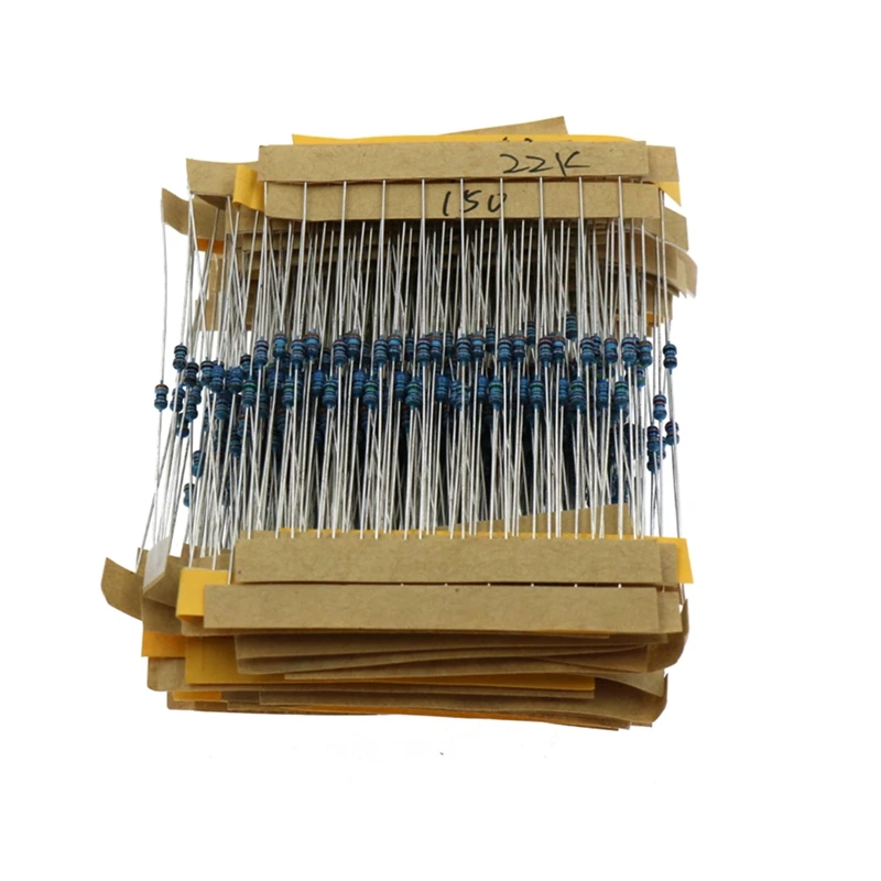 640 قطعة 64 قيم 2 واط 1% 0.33R-1 متر مجموعة أدوات مقاوم من غشاء معدني