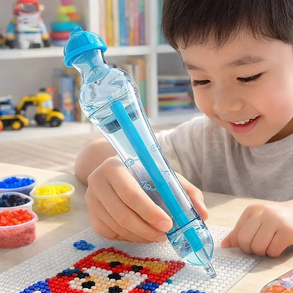 2.6mm Tip Automatic Bead Pen Pixel Puzzle Transparent Press-Type Bead Pen Handmade Ergonomic Bead Placement Pen