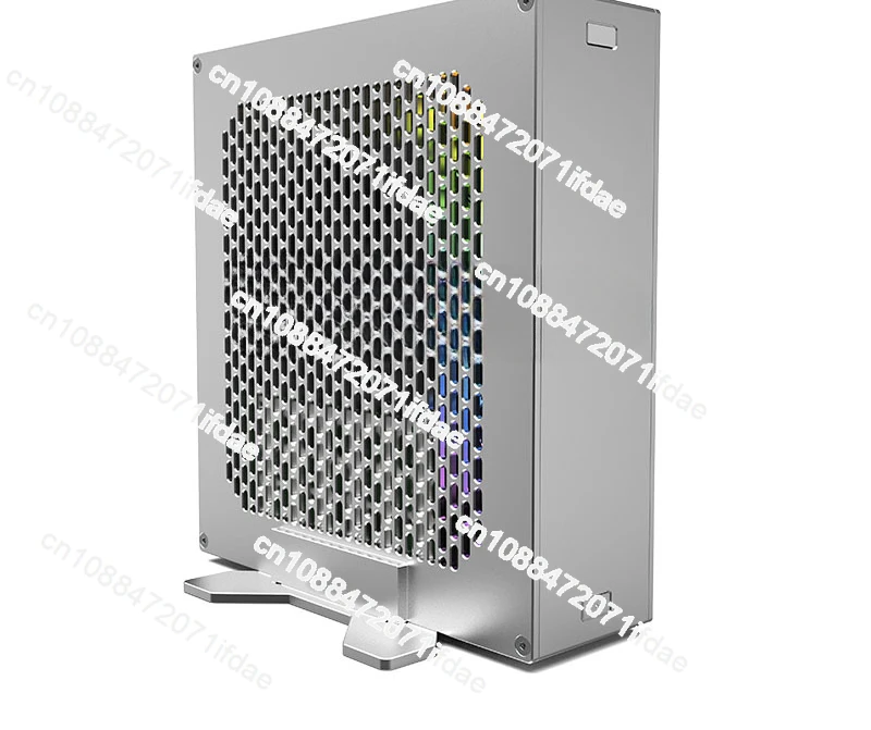 Lzmod 2.2L mini DC-M2 core display ITX chassis supports built-in DC power supply