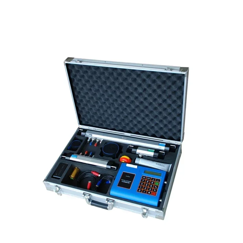 Kualitas Tinggi Portabel Murah Ultrasonic Flowmeter Kartu SD Portable Print Clamp Pada Instalasi Ultrasonic Flow Meter