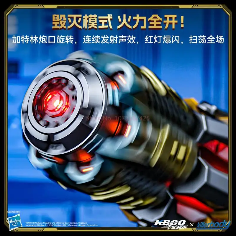Neue KBGO × Killerbody Transformers Bumblebee Tragbare Handkanone Sprachsteuerung Jungen Cooles Cosplay Halloween Weihnachten Kindergeschenk