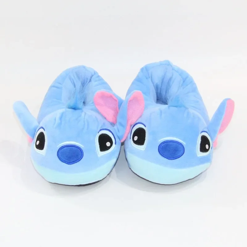 Disney Stitch Children Warm Cotton Slippers Fall and Winter 3-10 Years Old Baby Anime Stuffed Home Cotton Slipper Birthday Gifts