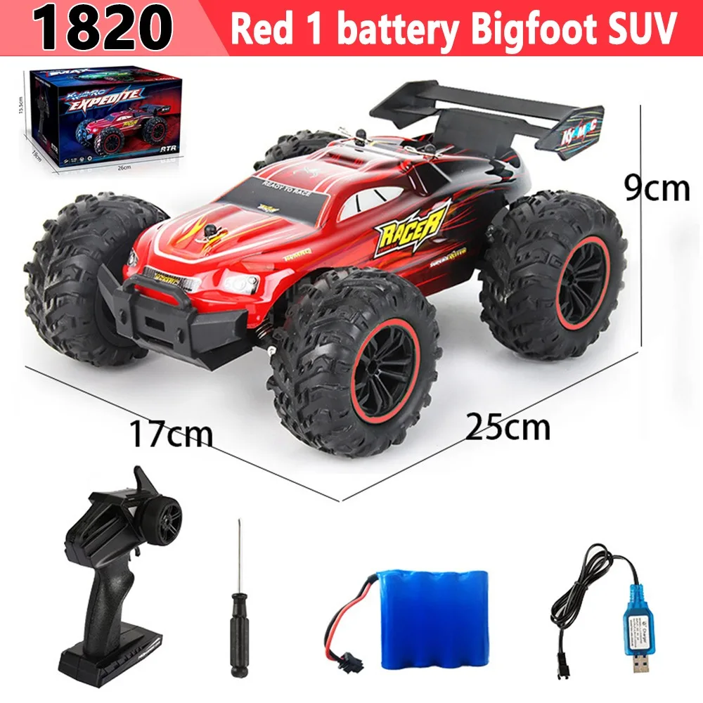 

1:18 RC Monster Truck Pickup High Speed Off-Road Remote Control Car for Kids Boys Girls Outdoor Toy Gift