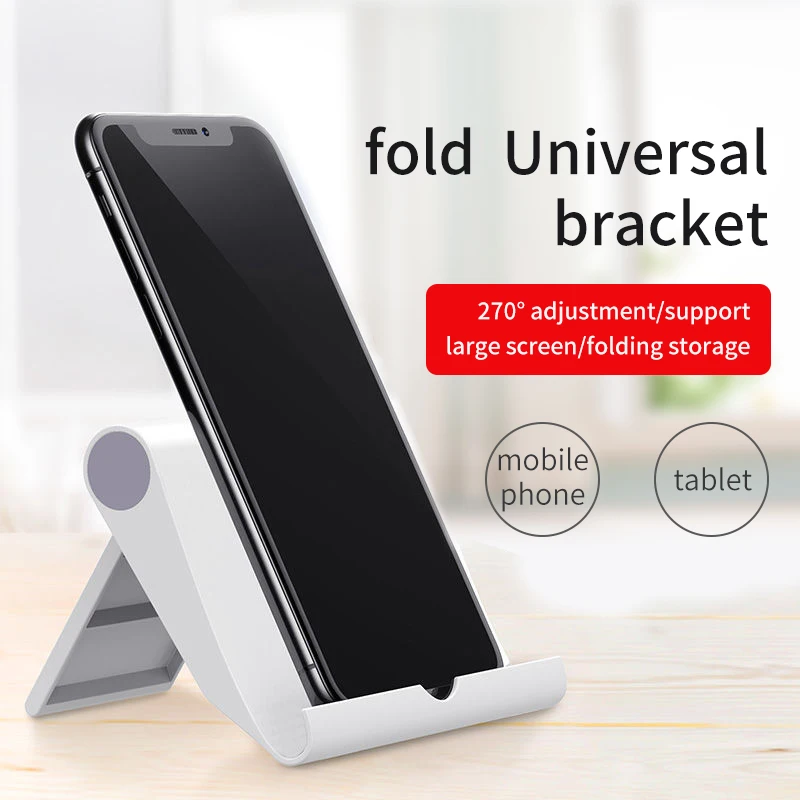 Universal Foldable Desk Phone Holder Mount Stand for iPhone 13 Samsung S20 Plus Ultra Note 10 Mobile Phone Tablet Desktop Holder