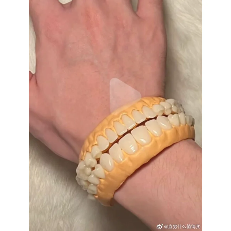 Denture bracelet Weibo Douyin same denture bracelet sand sculpture denture bracelet stunned chin bracelet