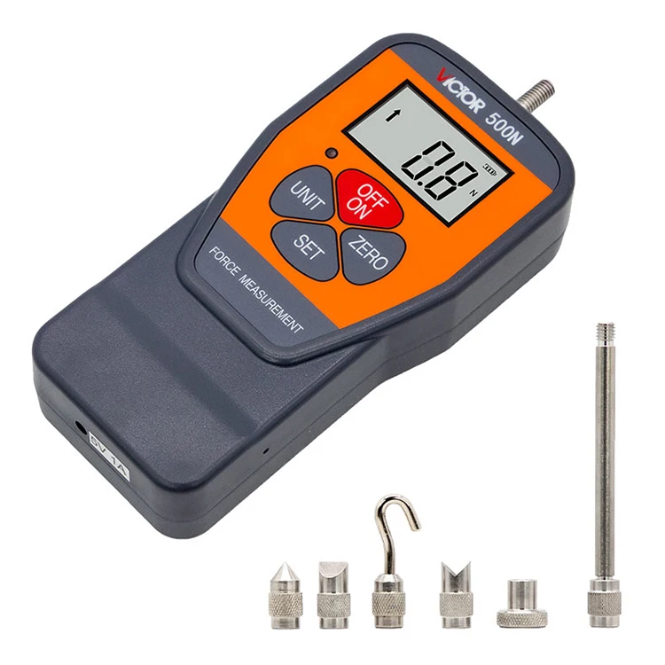 Digital Force Gauge Victor 500N 50Kgf 110Lbf for Lab Force Test Destructive Test