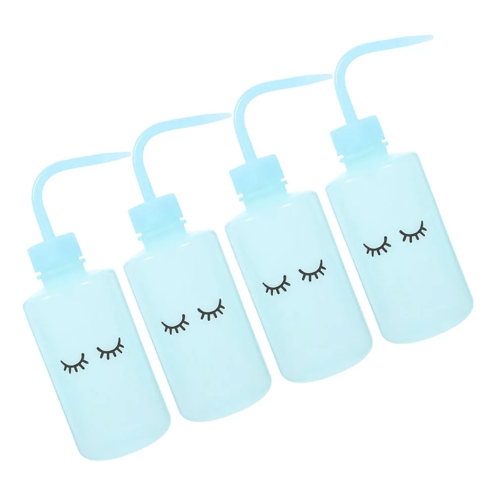 

4pcs 250Ml Lash Washing Empty Eyelash Cleaning Bottle Bend Mouth Squeeze Wash Bottle For Tattooed Eyes Women Portable Practical