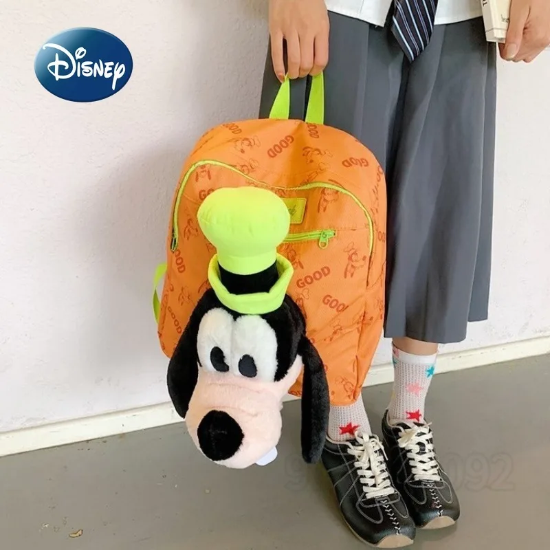 Disney Goofy's New Fashion Doll Backpack Cartoon Children's Schoolbag Large Capacity Doll Fashion Casual Children's Backpack