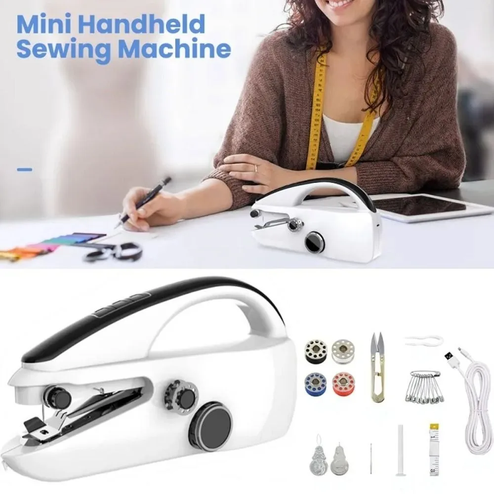 

Accessories Single Thread Stitching Electric Sewing 2 Speed Handheld Sewing Machine Portable Crafting Mending Machine