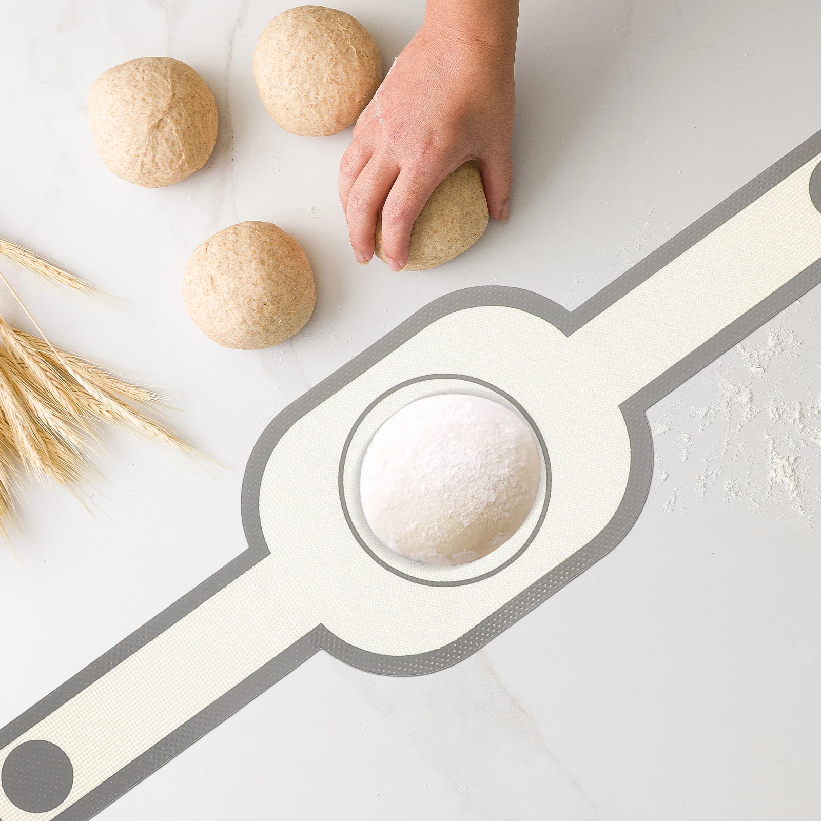 

Silicone Bread Sling Pastry Baking Mat Non Stick 56x15cm Long Handle Dough Transfer Sourdough Baking Mat Sourdough Bread Sling